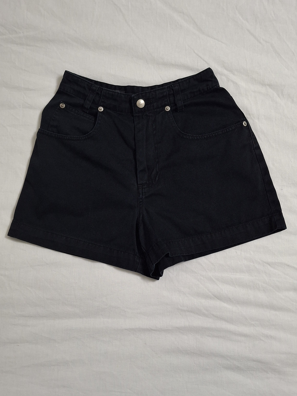 Banana Republic Vintage 90s High Waisted Black Jean Shorts - Women’s Size 0